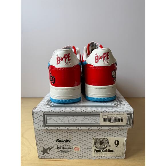 Bape x Hello Kitty Bapesta Low Baby Milo US 9